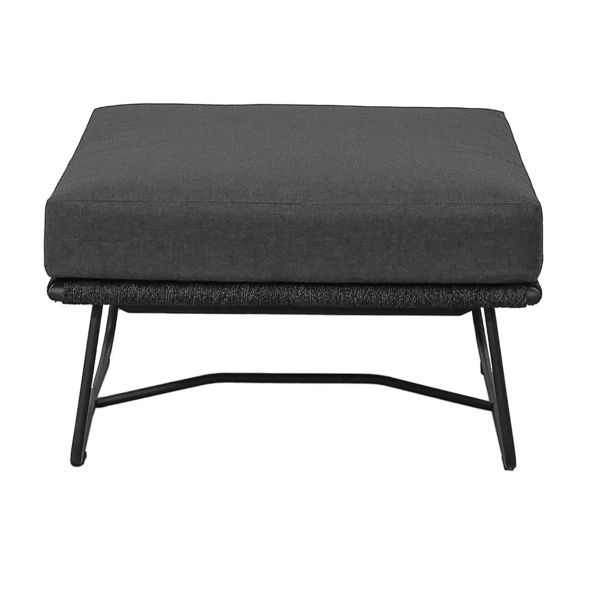 Outdoor All-Weather Rope Ottoman