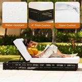 Outdoor All-Weather Rope Lounger with Cushions