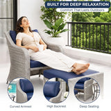 Outdoor Rattan Wicker 5 Piece Patio Sofa Set