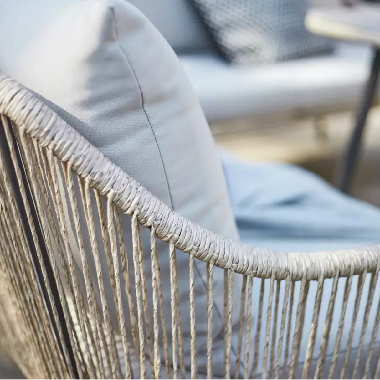 L-Shape Outdoor Rope Sofa Set