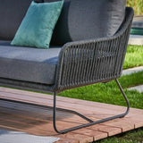 6-Seater L-Shape Outdoor Rope Sofa Set