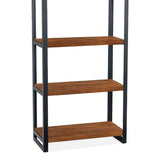 Solid Sheesham Wood 4 Tier Tall Standing Corner Open Bookcase