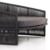 Outdoor Rope Braided Patio Furniture Daybed (Grey)