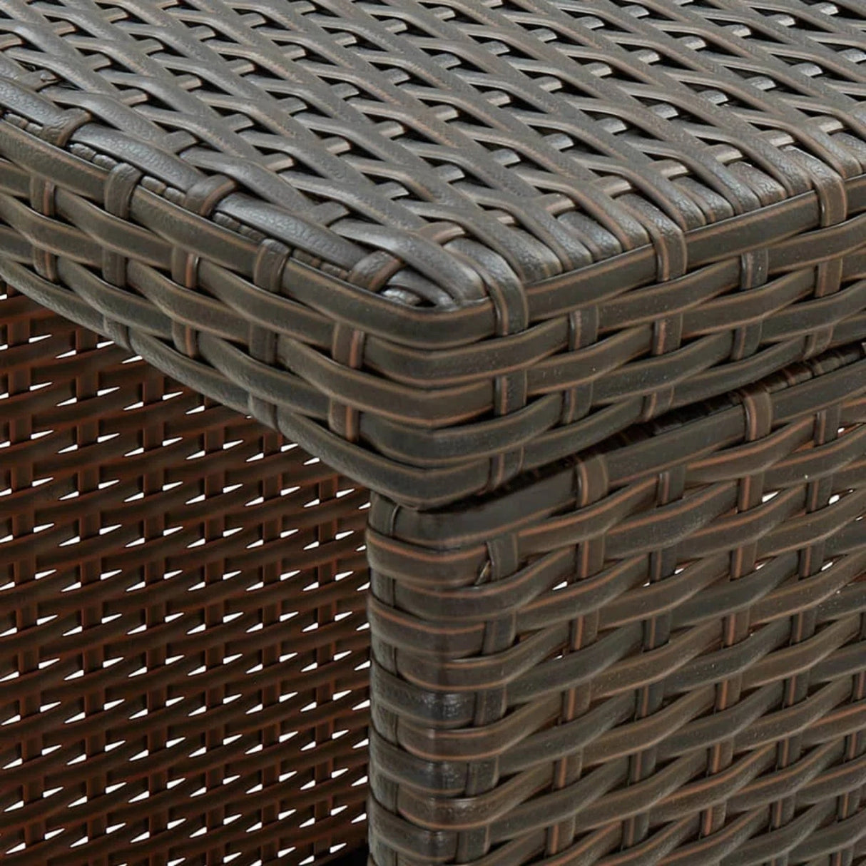 Outdoor Rattan Wicker Bar Table with High-Top Design