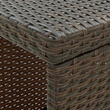 Outdoor Rattan Wicker Bar Table with High-Top Design