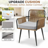 3-Piece Rope Patio Set - Perfect for Outdoor Entertaining