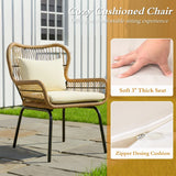 Outdoor Patio Garden 3 Piece All Weather Resistant Furniture Set