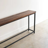 Sheesham Wood Top Modern Console Table