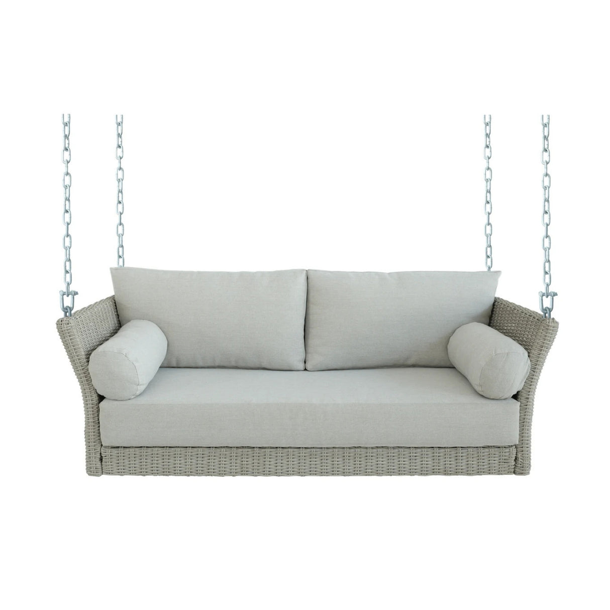 Outdoor Rattan Wicker Hanging Swing Chair with Cushion