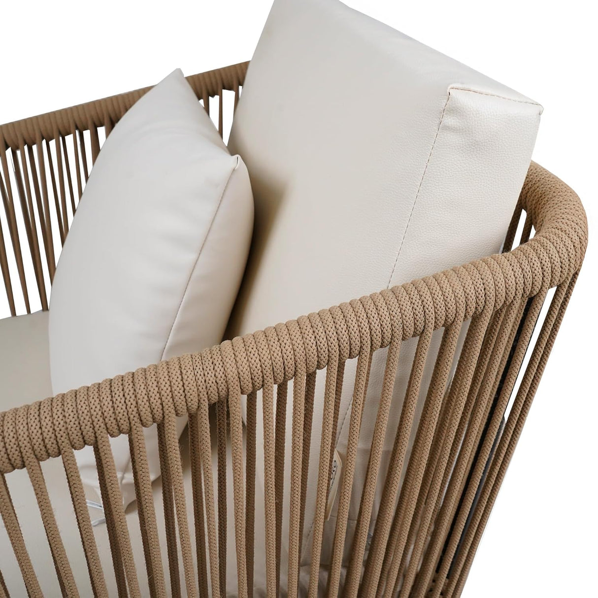 Outdoor 4 Seater Rope Sofa Set