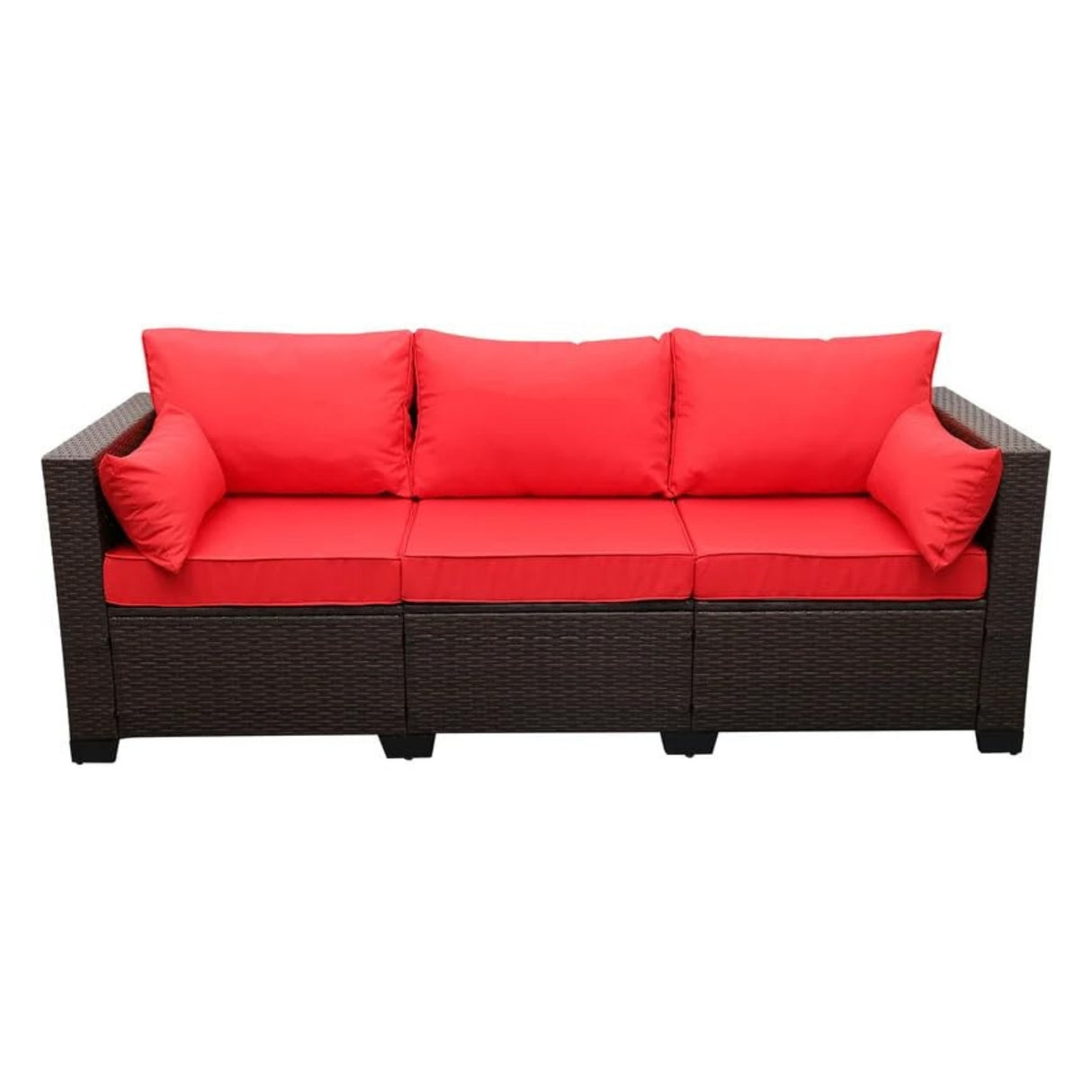 3-Seater Outdoor Rattan Wicker Patio Sofa