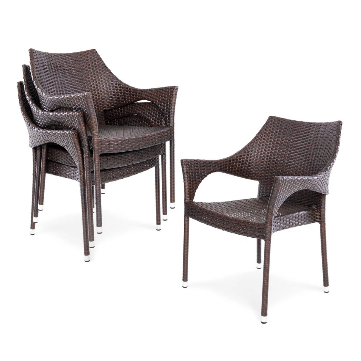 Outdoor Rattan Wicker Patio Dining Chairs
