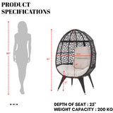 Outdoor All-Weather Wicker Egg Chair