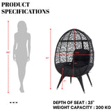 Outdoor All-Weather Wicker Egg Chair