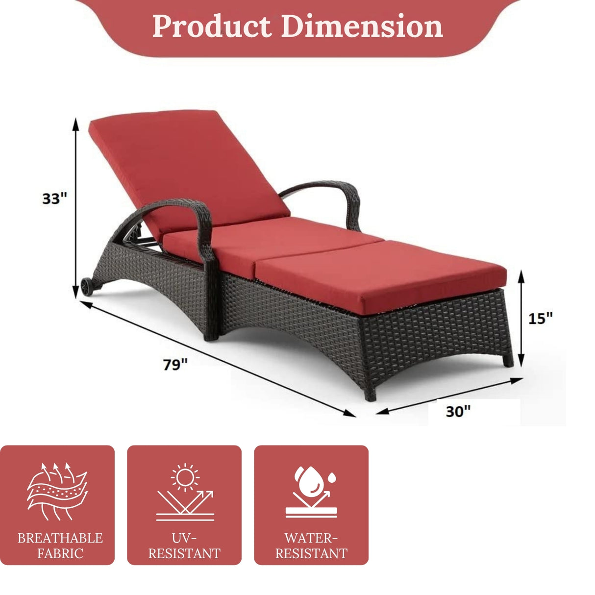 Outdoor All-Weather Wicker Lounger