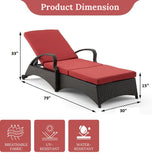 Outdoor All-Weather Wicker Lounger