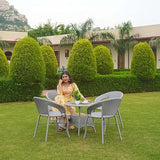 5-Piece Outdoor Rattan Wicker Patio Bistro Set