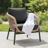 Outdoor 4 Seater Rope Conversation Sofa Set