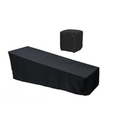 Outdoor Single Lounger With Table Cover