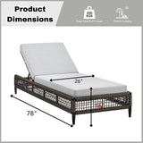 Outdoor All-Weather Rope Lounger with Cushions