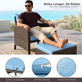 Outdoor 5 Piece Patio Wicker Furniture Set