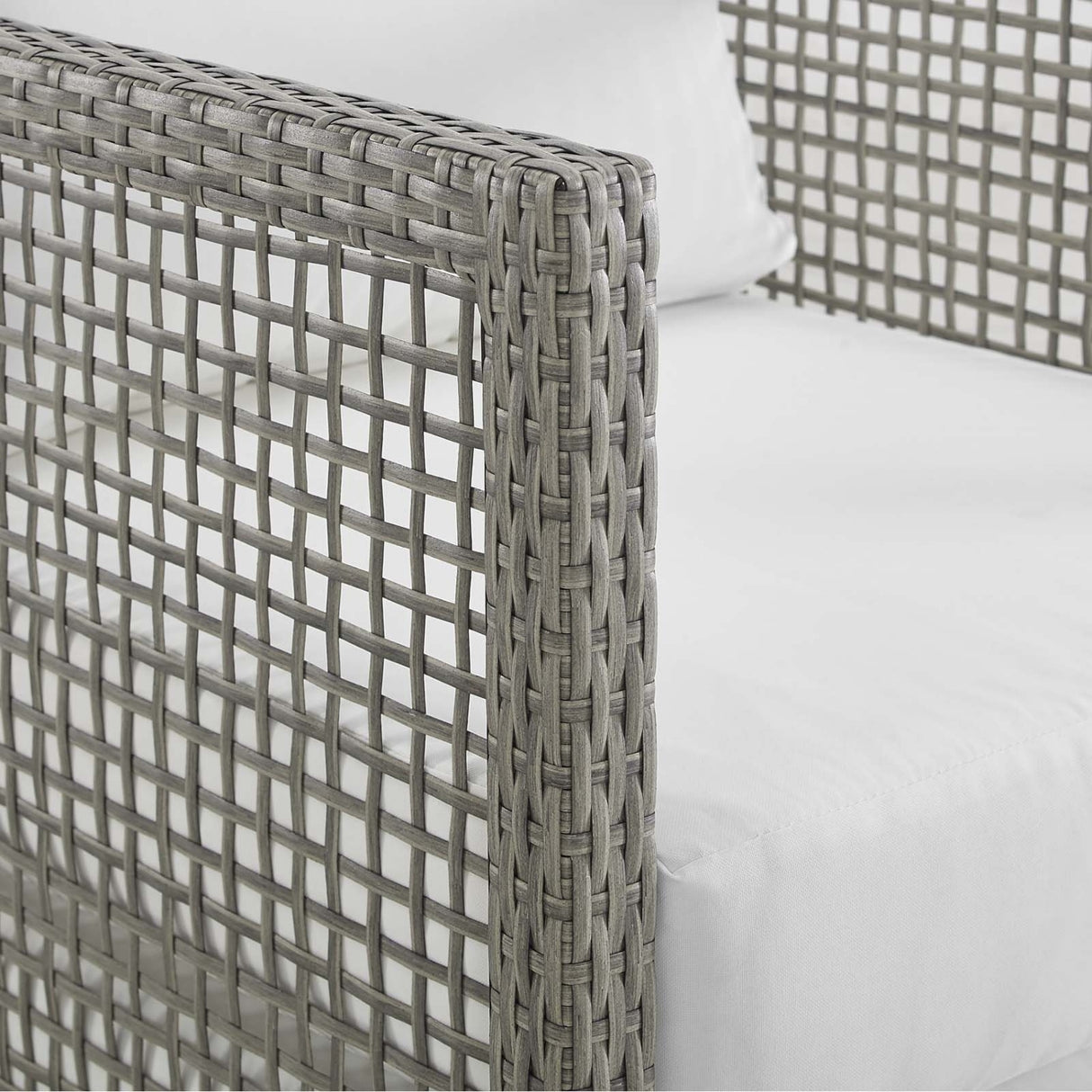 Outdoor Wicker Woven 6 Pieces Sectional Patio Furniture Set