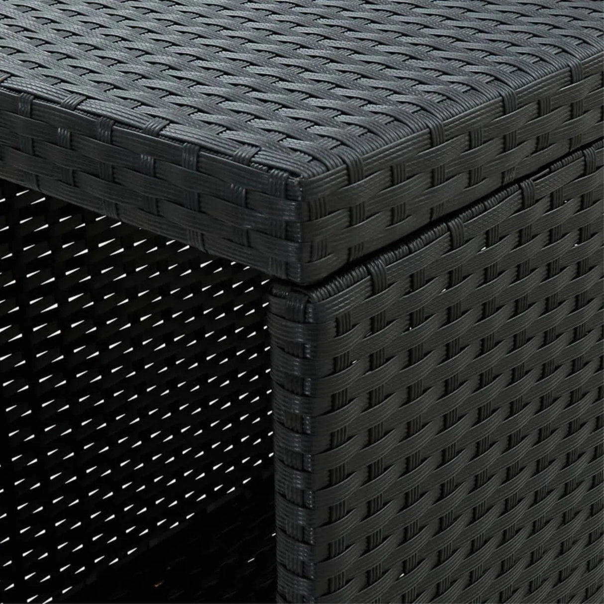 Outdoor Rattan Wicker Bar Table with High-Top Design