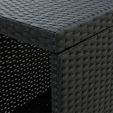 Outdoor Rattan Wicker Bar Table with High-Top Design