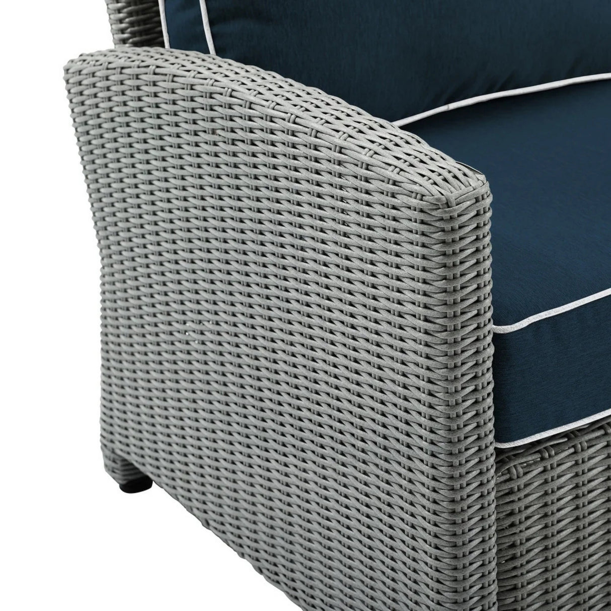 L-Shape Outdoor Wicker Sofa Set