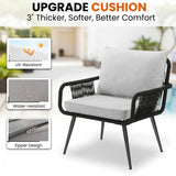 3-Piece Rope Patio Set - Perfect for Outdoor Entertaining