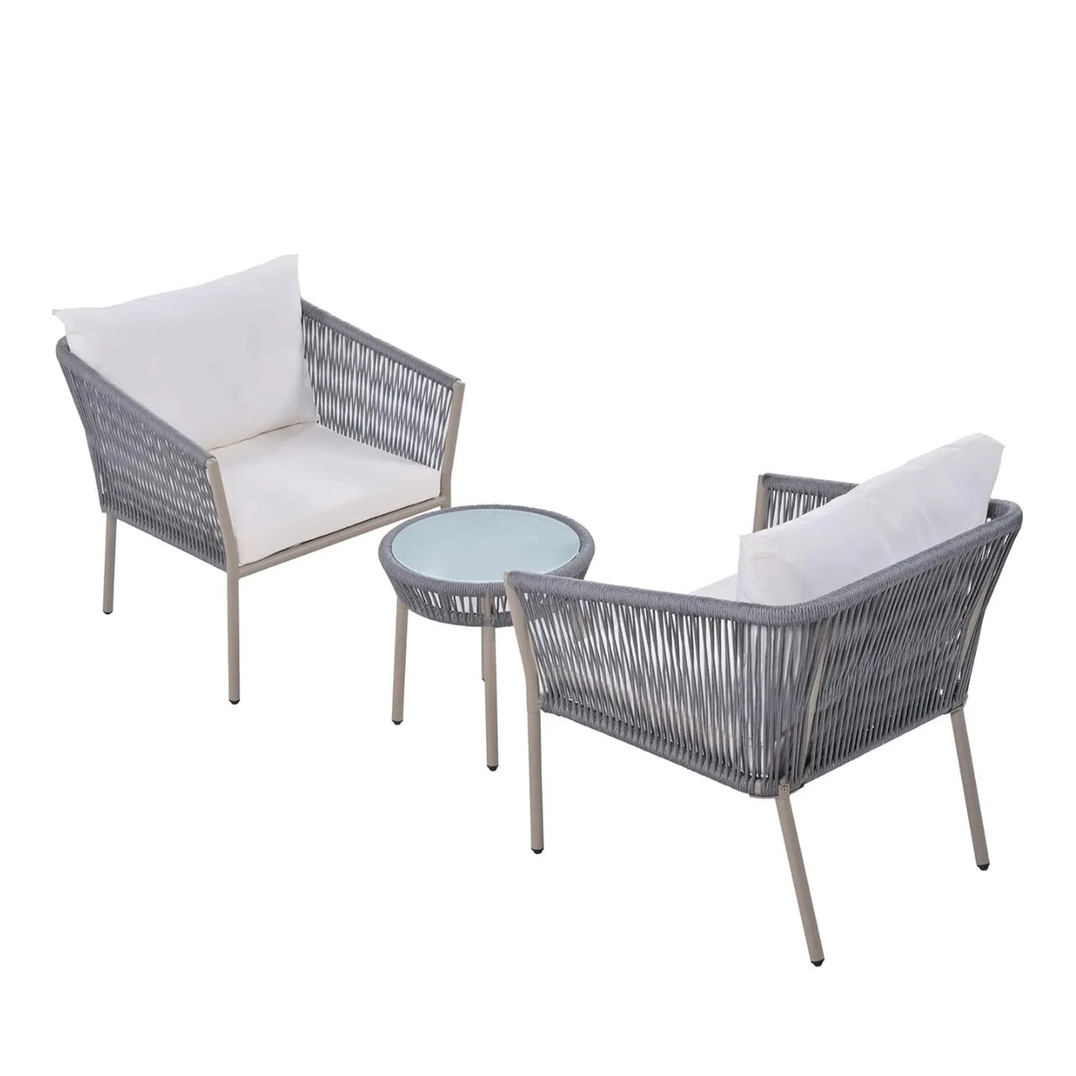 3-Piece Rope Patio Set - Perfect for Outdoor