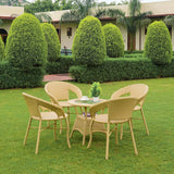 5-Piece Outdoor Rattan Wicker Patio Bistro Set