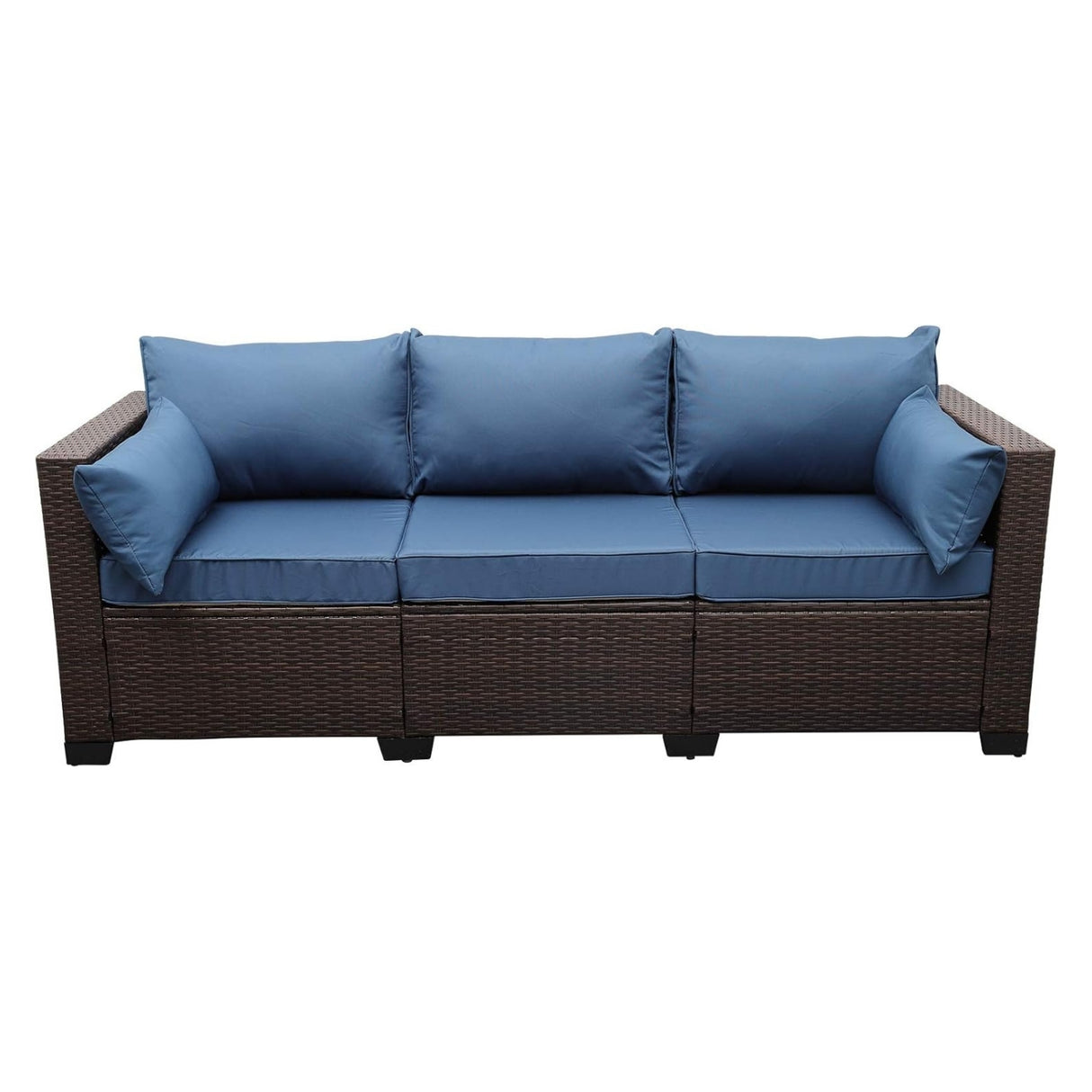 3-Seater Outdoor Rattan Wicker Patio Sofa