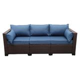 3-Seater Outdoor Rattan Wicker Patio Sofa