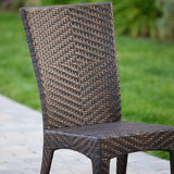 Outdoor All-Weather Resistant Rattan Wicker 7-Piece Dining Set