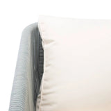 Outdoor Grey Rope L-Shape All Weather Sectional Sofa Set