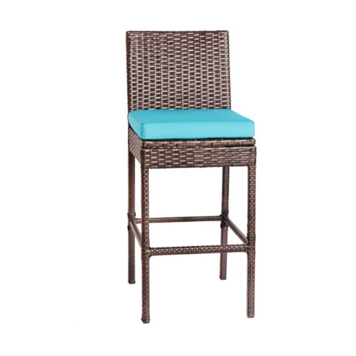 All-Weather Rattan Wicker Bar Set with High-Top Outdoor Table & Chairs