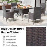 10-Piece Outdoor Patio Rattan Dining Set