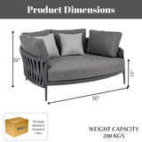 Outdoor Patio Rope Daybed for Garden