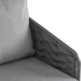 Outdoor Rope Sofa Set With Glass Top Table