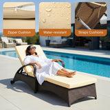 Outdoor All-Weather Wicker Lounger