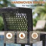 Outdoor Rattan Wicker Patio Dining Chairs