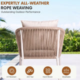 Outdoor Rope 5-Piece Patio Dining Set