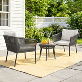 3-Piece Rope Patio Set - Perfect for Outdoor