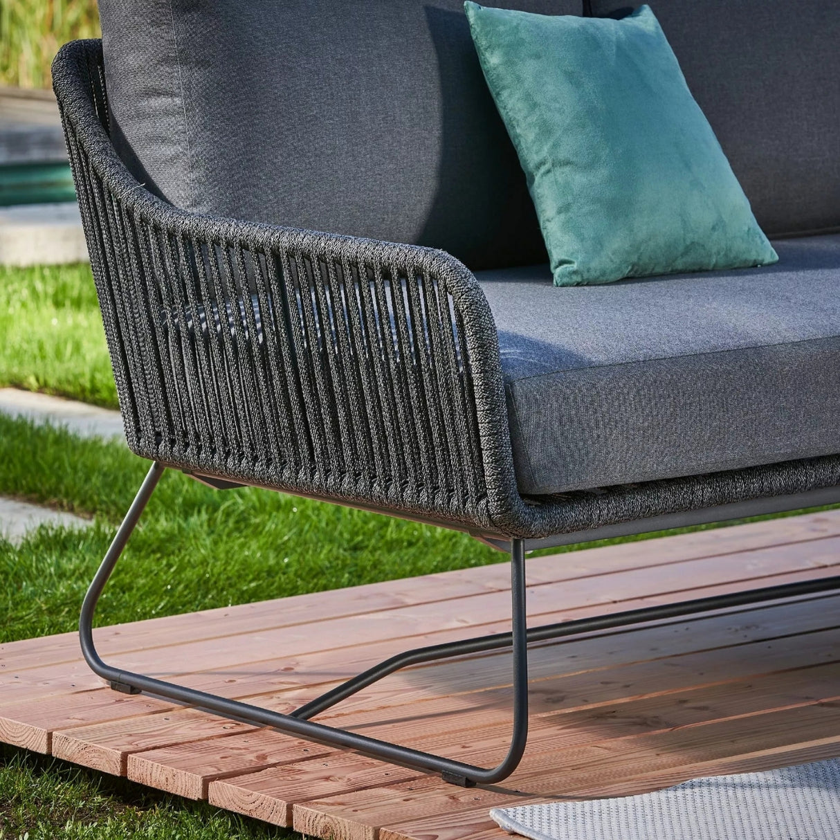 5-Seater L-Shape Outdoor Rope Sofa Set