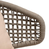 3-Piece Outdoor Rope Conversation Set (Beige & Cream)