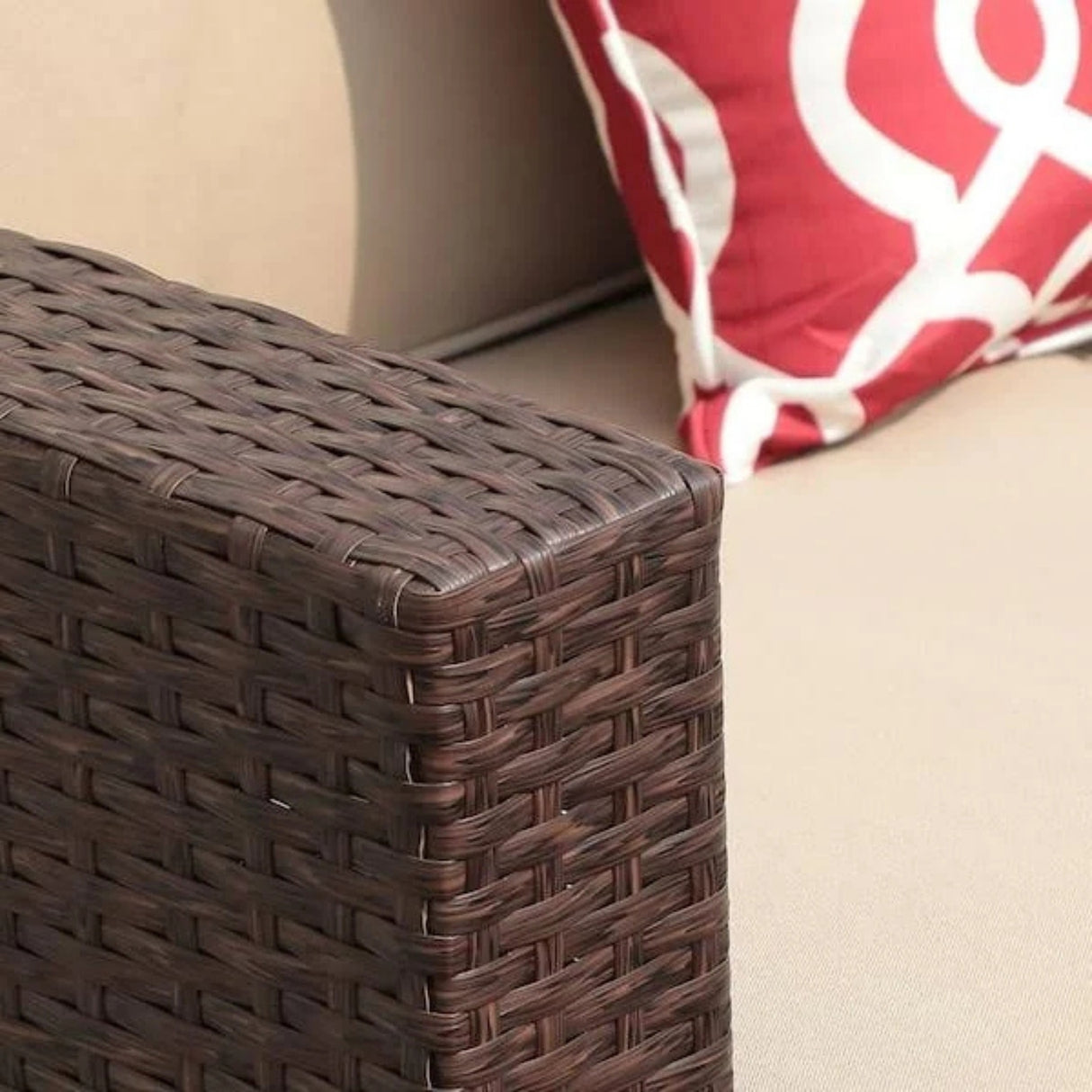 Outdoor Rattan Wicker Sectional 6-Seater Sofa Set