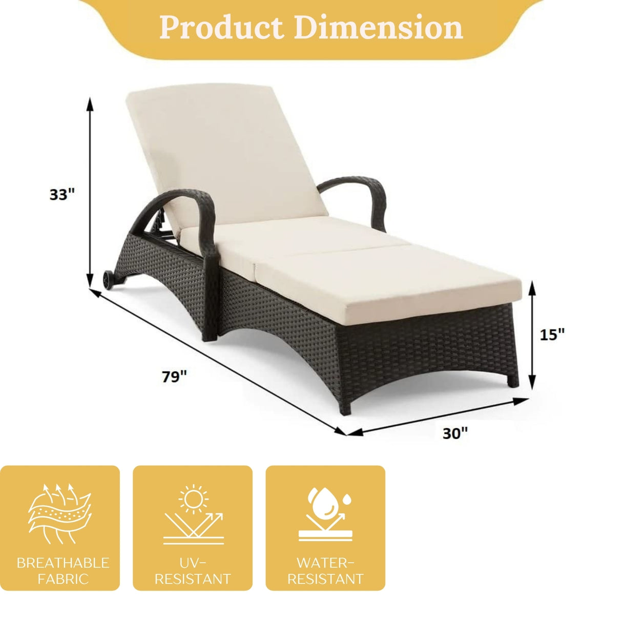 Outdoor All-Weather Wicker Lounger