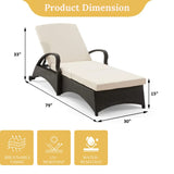 Outdoor All-Weather Wicker Lounger