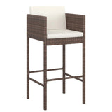 5-Piece Outdoor Rattan Wicker Bar Set